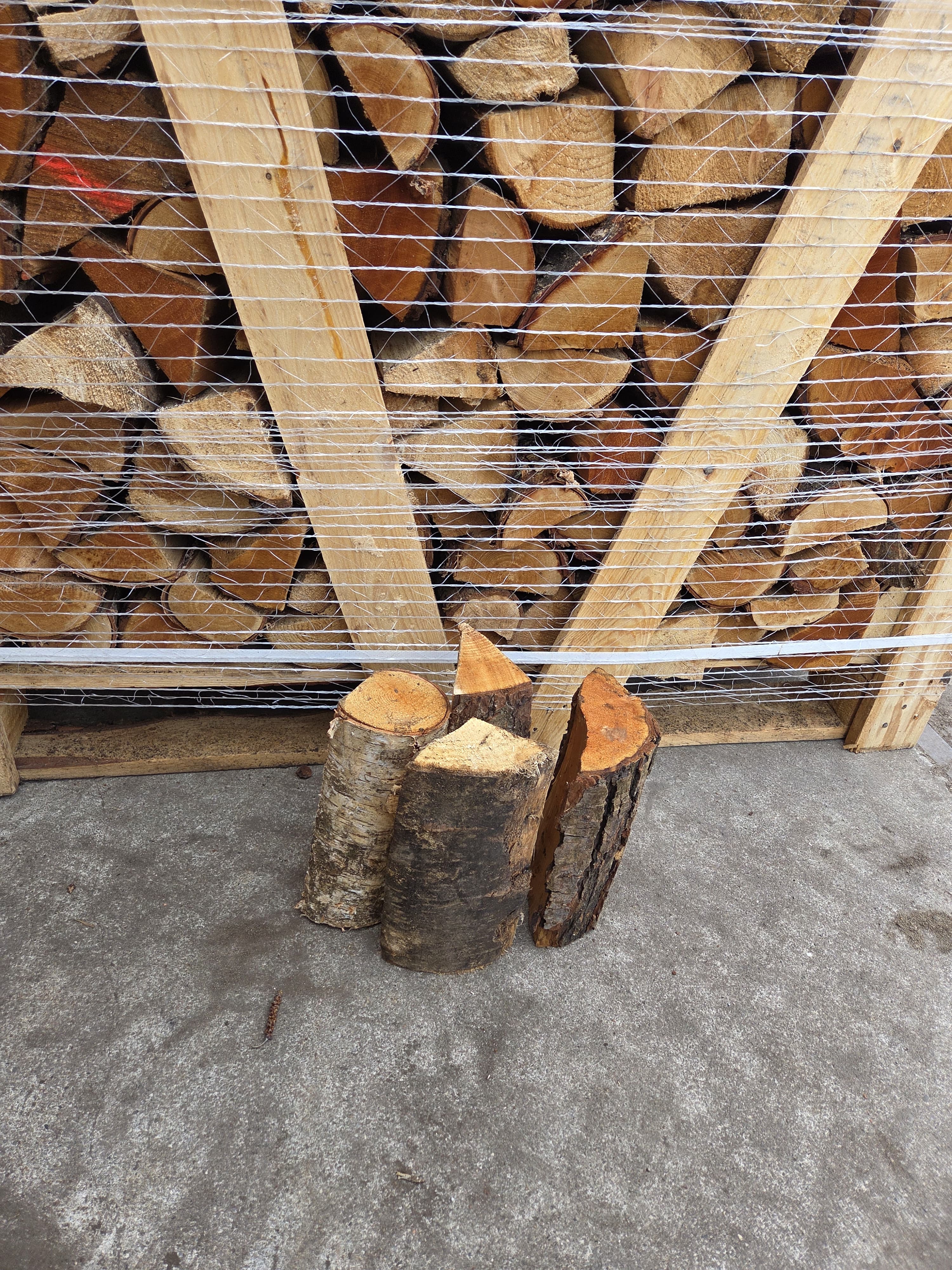 Ovengedroogd Haardhout Mix Eik Beuk Berk Essen grote pallet