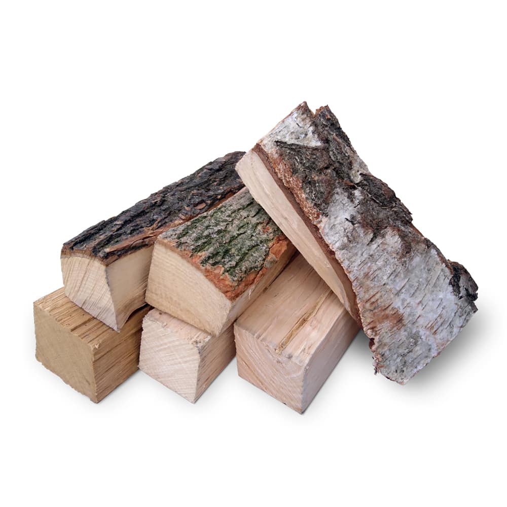 Ovengedroogd Haardhout Mix Eik/Beuk/Es/Berk 1 m³ Gestort in Big Bag